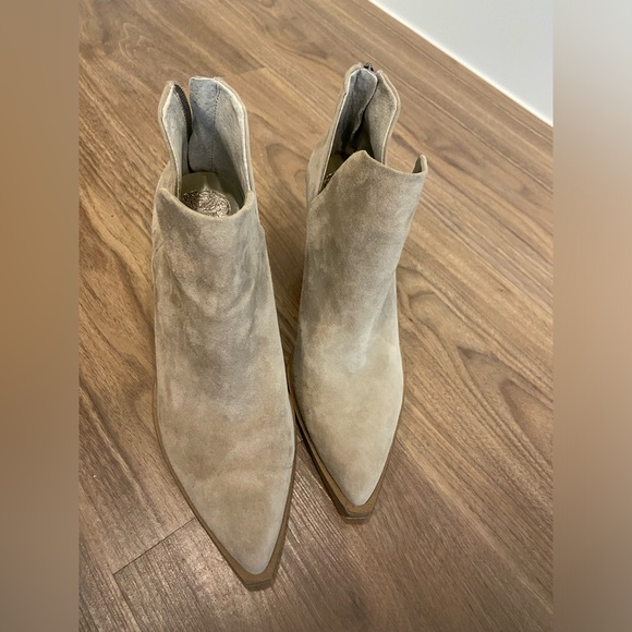 Vince Camuto Women’s Tan Suede Ankle Boots - Picture 6 of 8